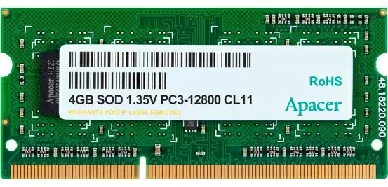 Memorie Apacer 4GB DDR3-1600MHz, CL11, 1.35V