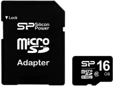 Карта памяти Silicon Power microSD Class10 A1 UHS-I, 16ГБ