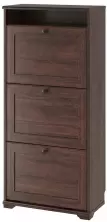 Dulap pentru încălțăminte IKEA Brusali 3 compartimente 61x30x130cm, cafeniu