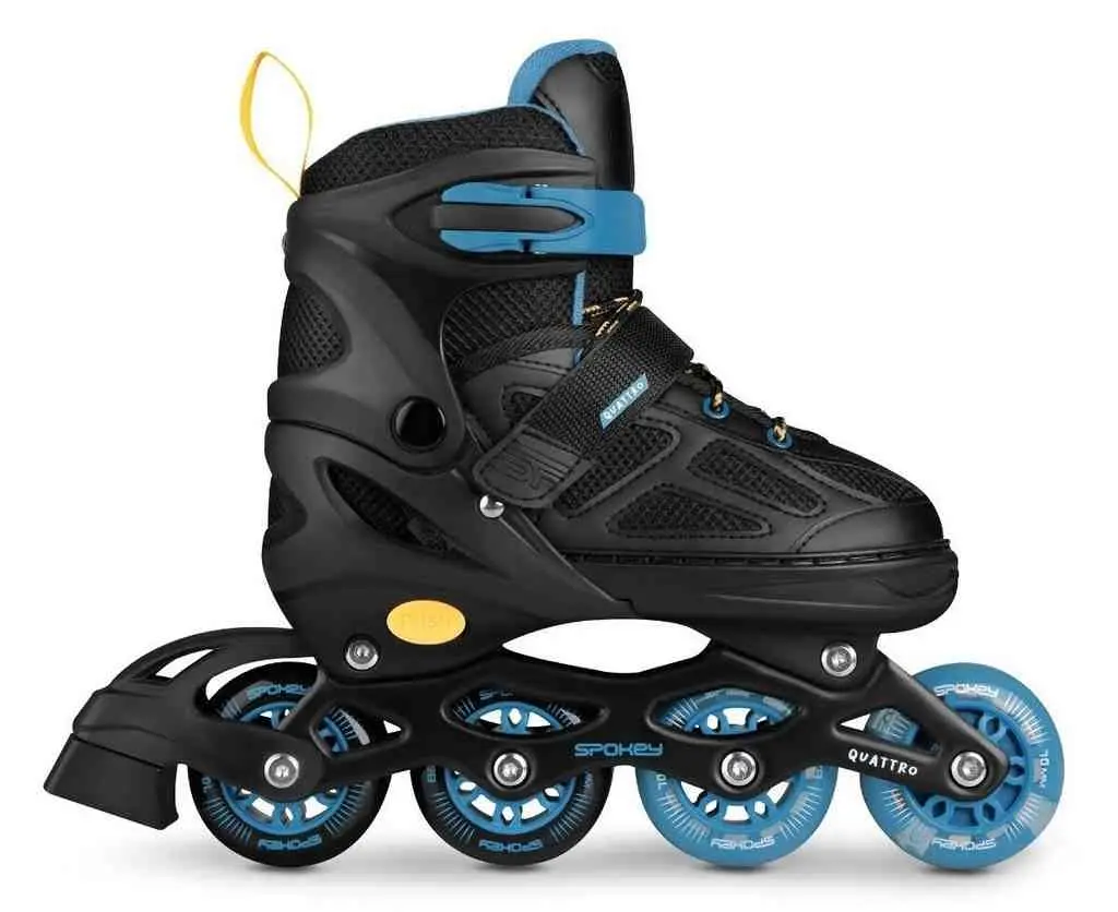 Роликовые коньки Spokey Quattro 4in1 38-41, черный/синий на tehnoparc.md Роликовые коньки Spokey Quattro 4in1 38-41, черный/синий