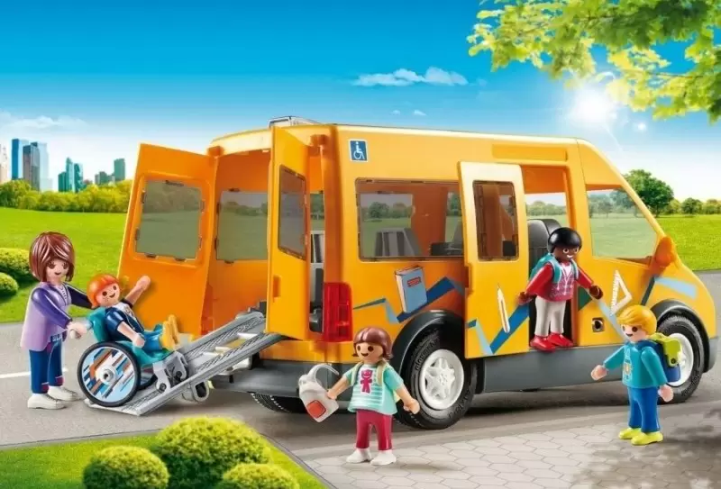 Set jucării Playmobil School Van