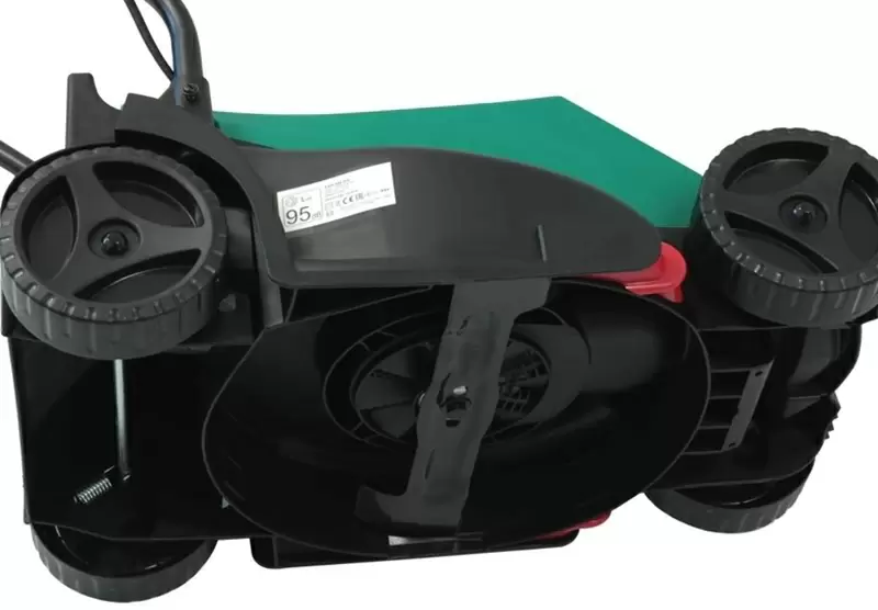 Maşină de tuns iarbă electrică Bosch Rotak 320 ER, verde/negru