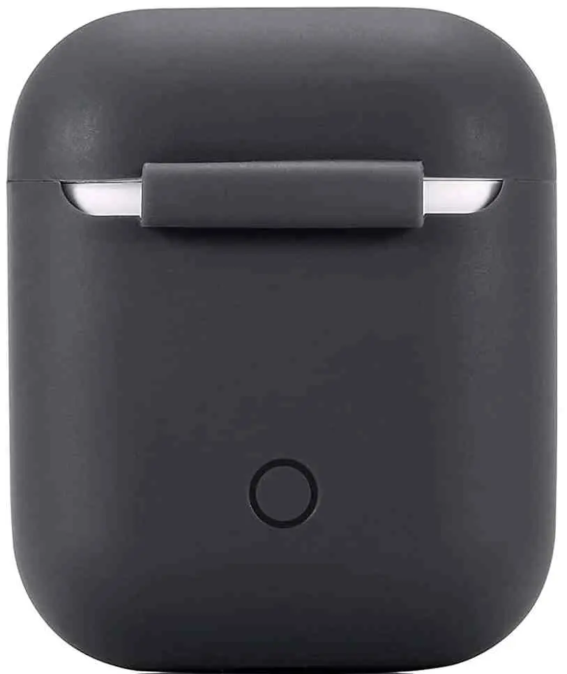 Чехол для наушников Helment Case Silicone AirPods 2 (AIRPOD2BK), черный на tehnoparc.md Чехол для наушников Helment Case Silicone AirPods 2 (AIRPOD2BK), черный