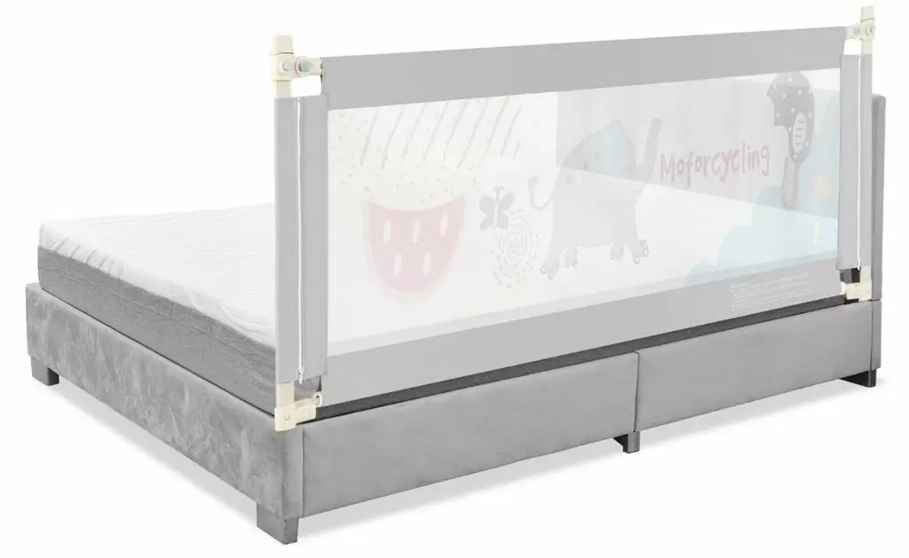 Защитный барьер для кроватки Costway BS10026GR, серый