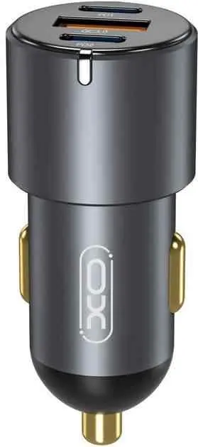 Автомобильная зарядка XO CC45, серый