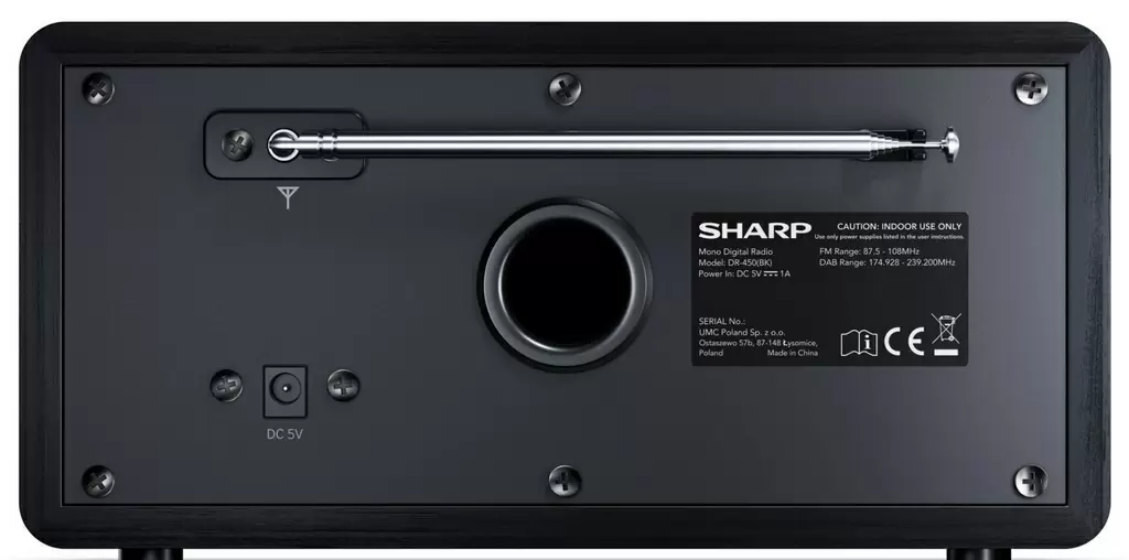 Radio portabil Sharp DR-450GRV02, negru