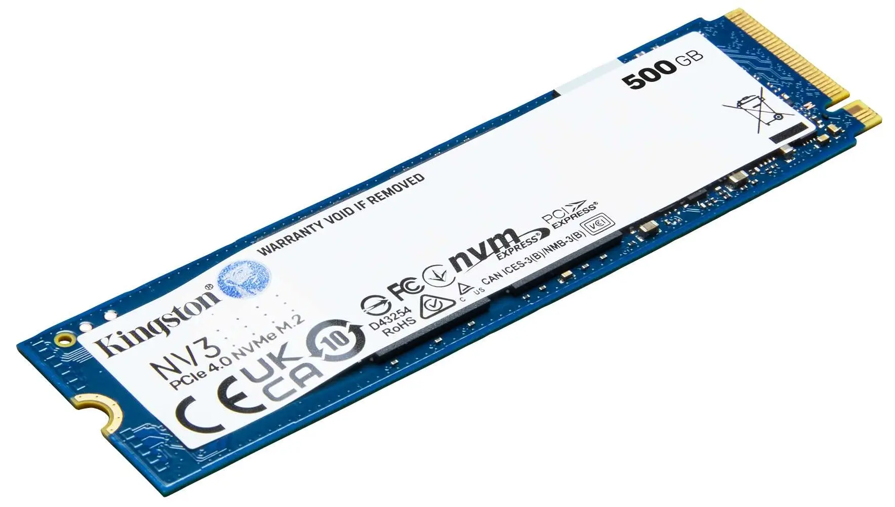 SSD накопитель Kingston NV3 M.2 NVMe, 500GB