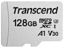 Карта памяти Transcend MicroSD 128ГБ Class 10 UHS-I + SD adapter, 128ГБ
