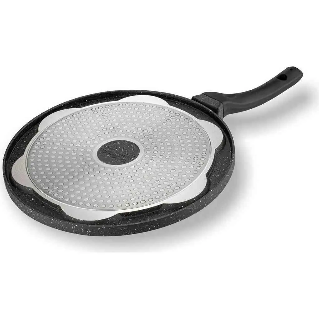 Tigăi pentru clătite Tadar Marble 26cm, negru