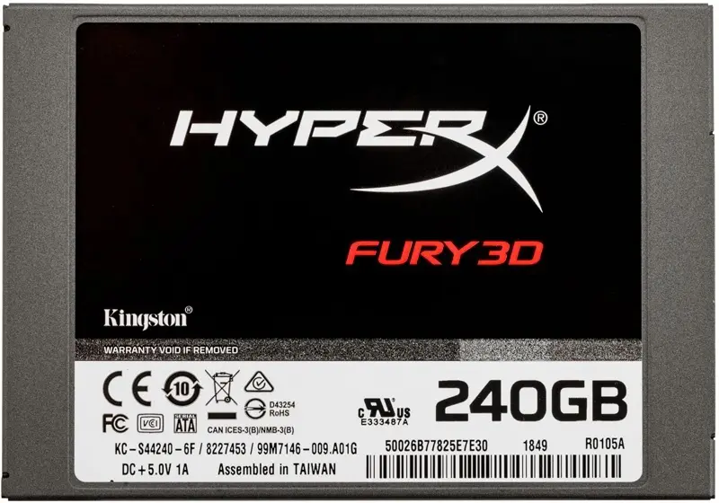 Disc rigid SSD HyperX Fury 3D 2.5" SATA, 240GB