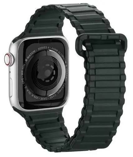 Curea Dux Ducis Strap Armor Version Apple Watch 42mm/44mm/45mm, verde închis