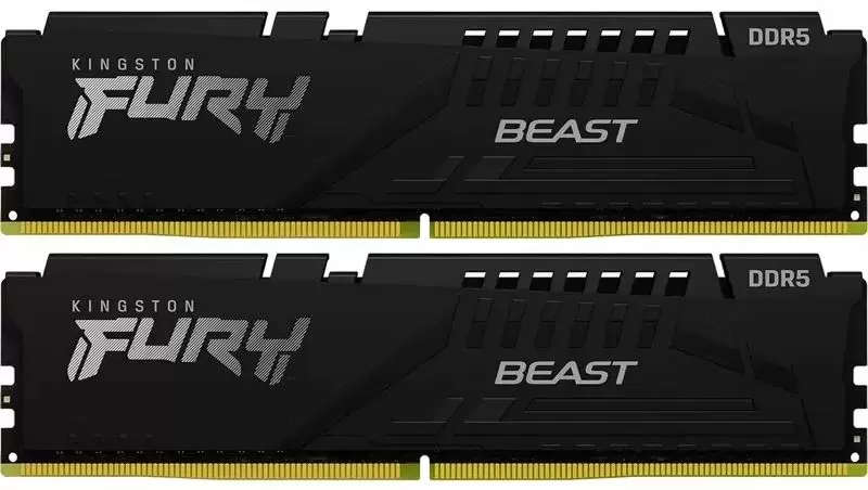 Memorie Kingston FURY Beast 64GB (2x32GB) DDR5-6400MHz, CL32-39-39, 1.4V