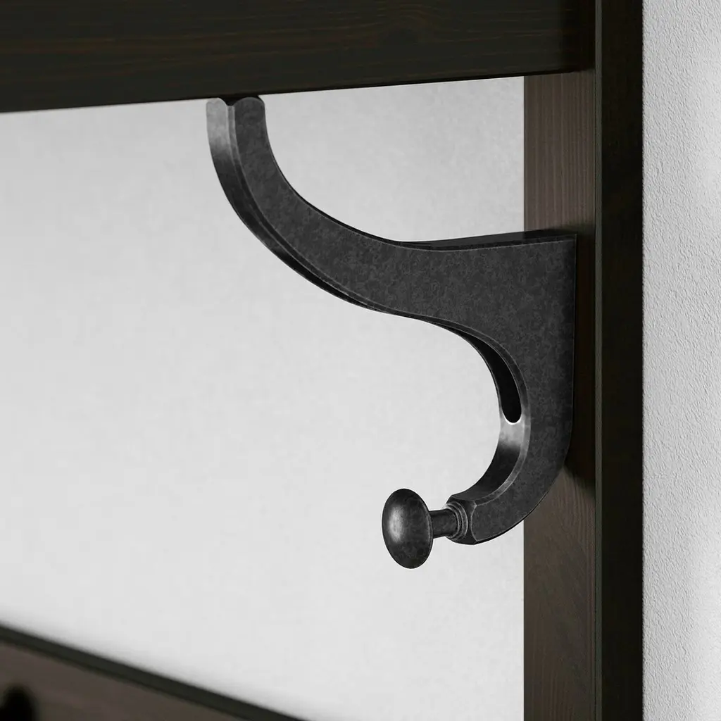 Вешалка IKEA Hemnes 85см, черно-коричневый