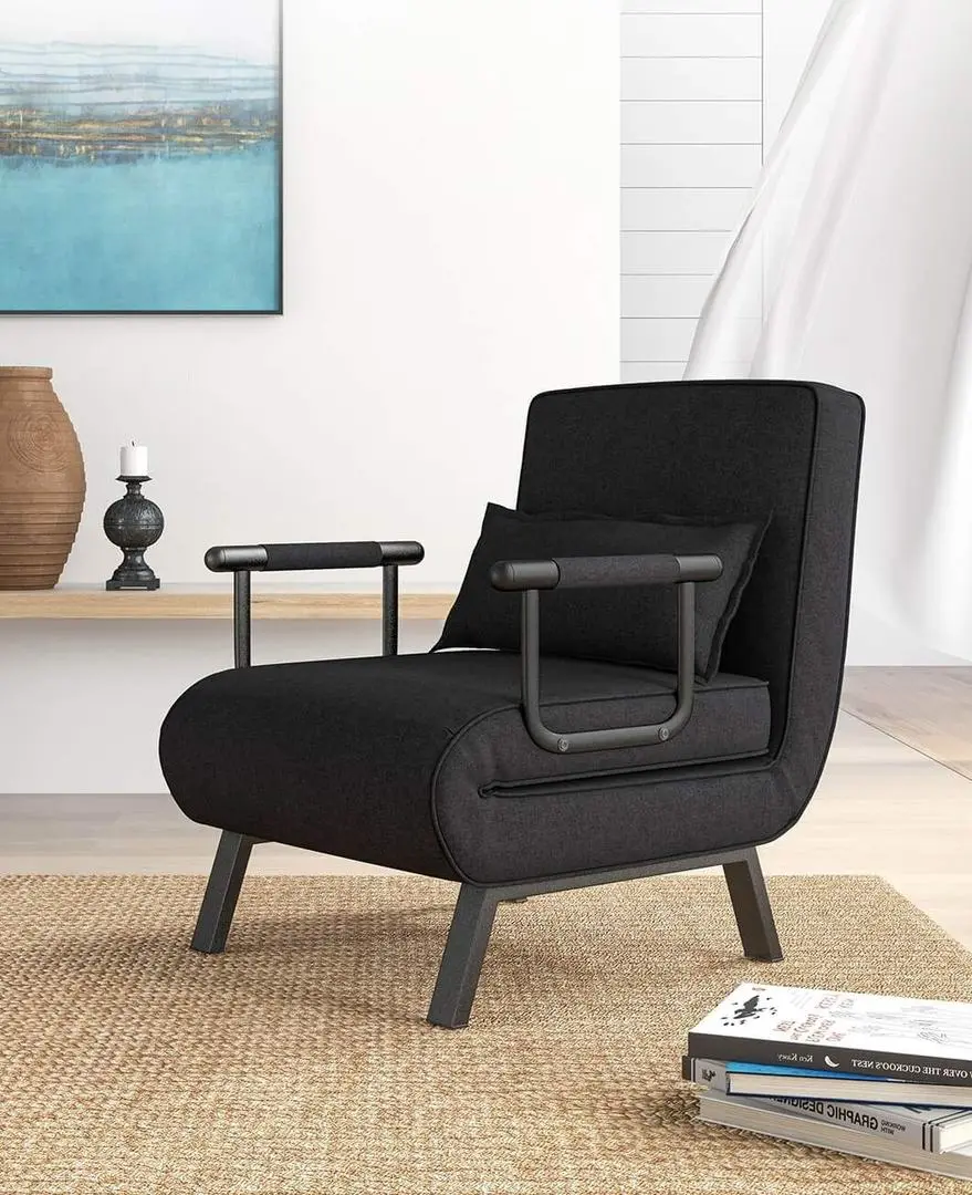 Fotoliu Costway HV10417HS, negru