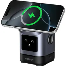 Зарядное устройство Ugreen Uno 2-in-1, серый