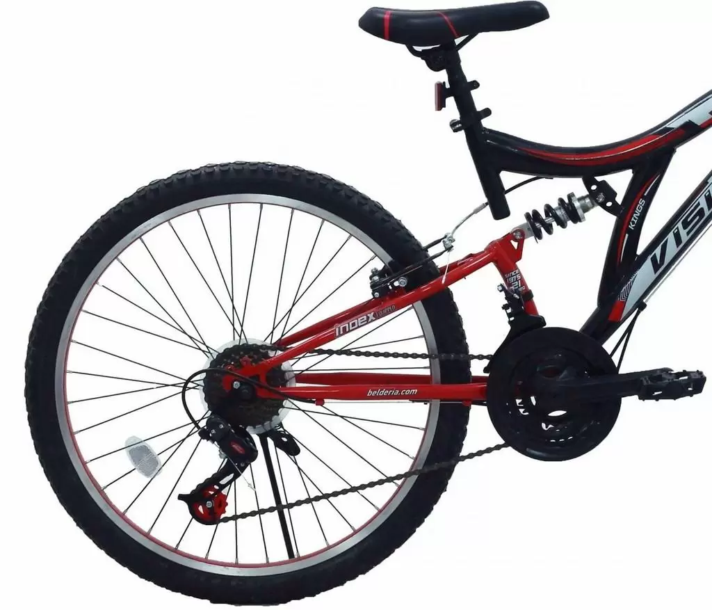 Bicicletă Belderia Vision Kings R26 SKD, negru/roșu/gri deschis