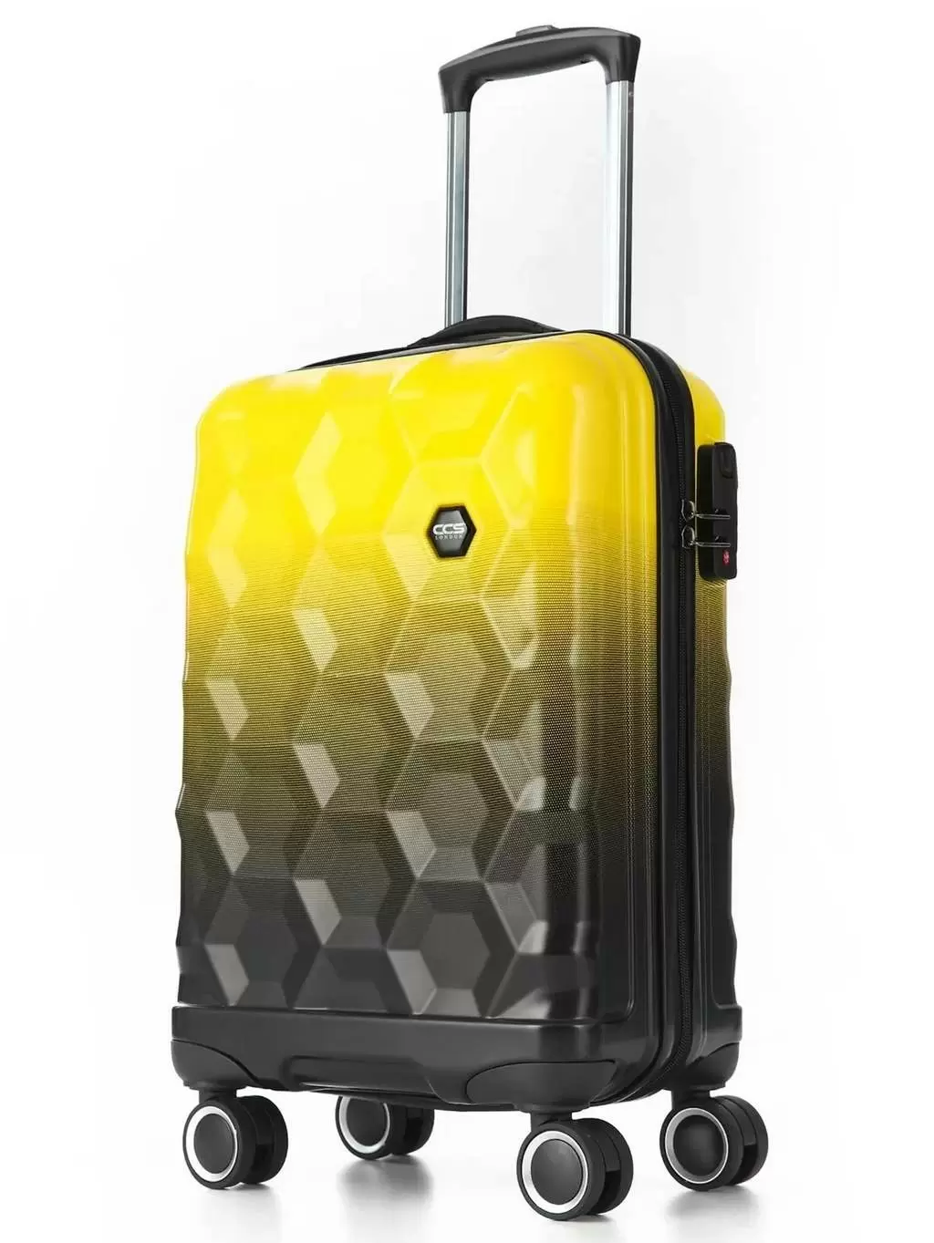 Set de valize CCS 5226 Set, negru/galben
