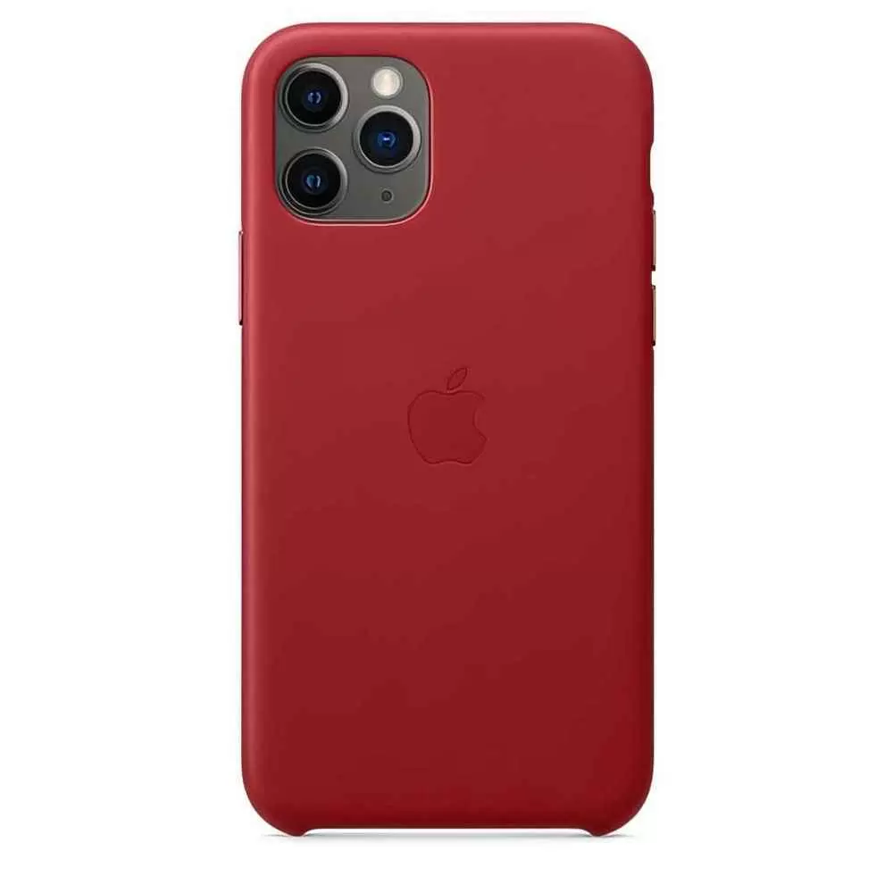 Husă de protecție Apple Leather Case iPhone 11 Pro, roșu