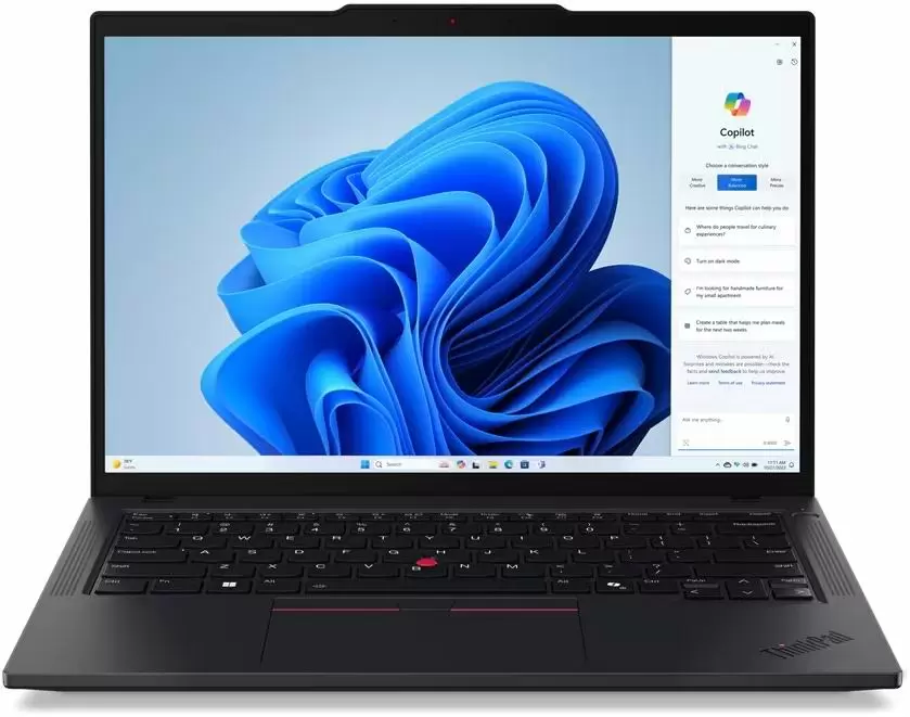 Laptop Lenovo ThinkPad T14 Gen 5 (14.0"/Core Ultra 7 155U/16GB/512GB), negru