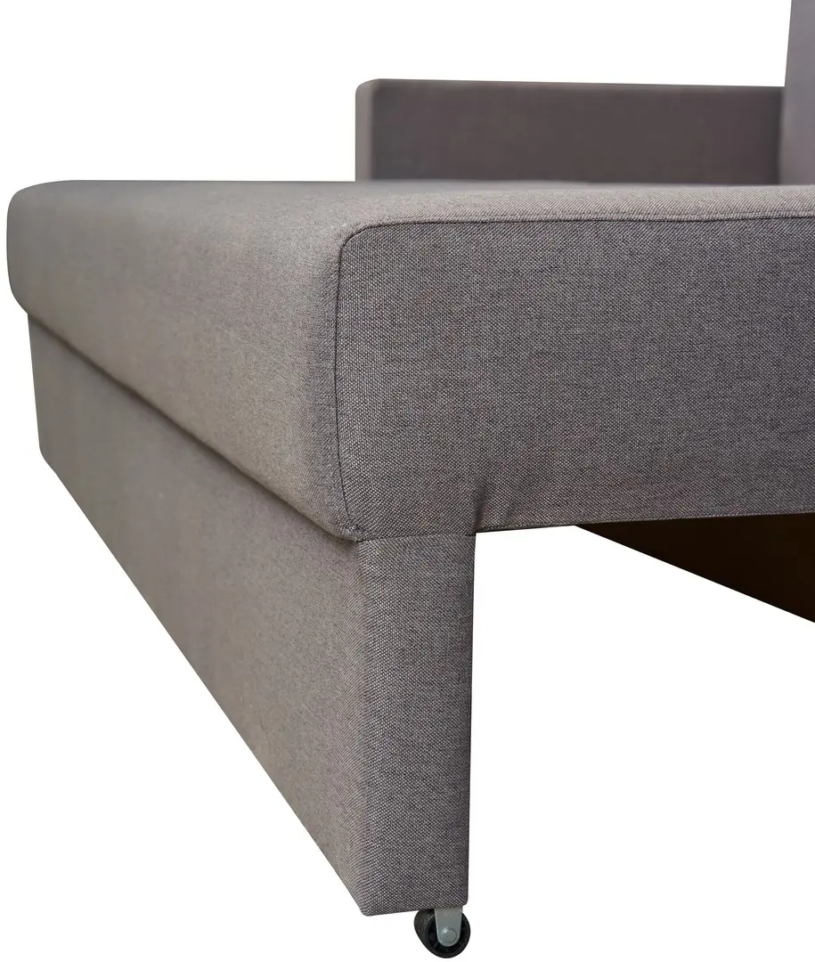 Canapea Modern Flint 2 Asti 19/Classic 04, gri închis/alb/negru