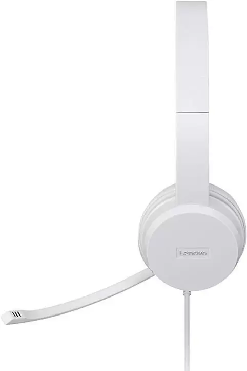 Căşti Lenovo 110 Stereo USB, alb