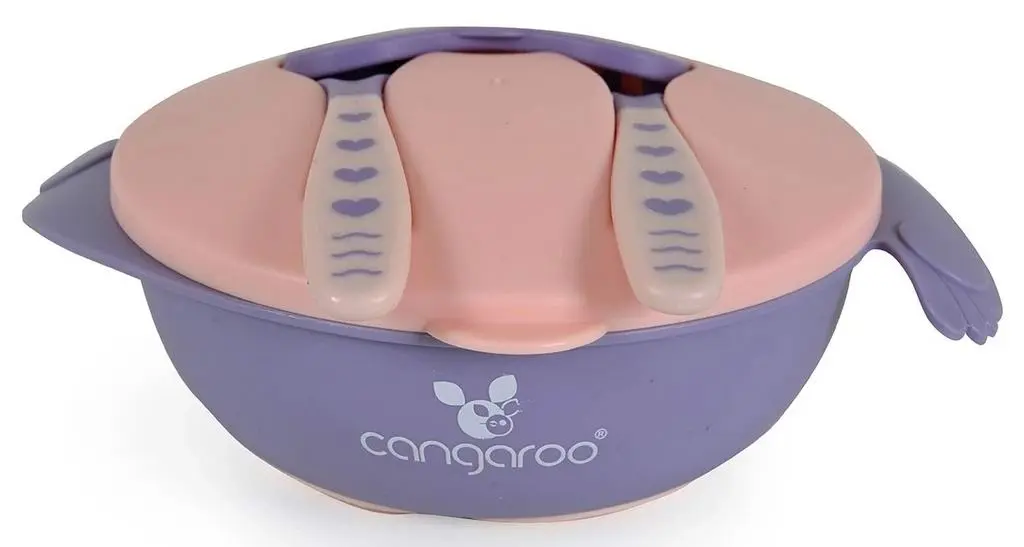 Set de hrănire Cangaroo Jelly Pink F1730, roz