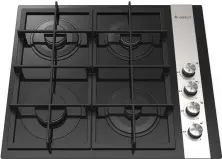 Plită incorporabilă cu gaz Gefest CBH 2230 K23, negru