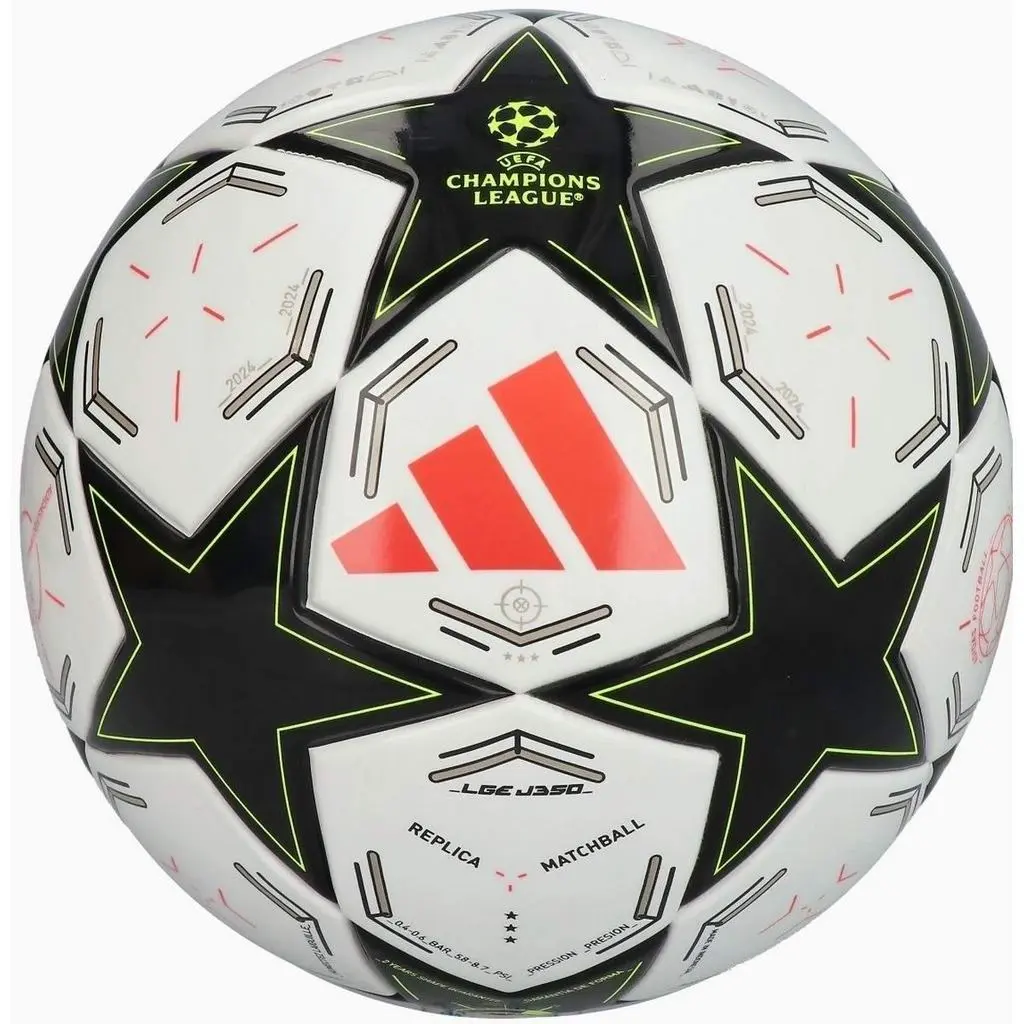 Minge de fotbal Adidas UCL League J350 R.5, alb/negru