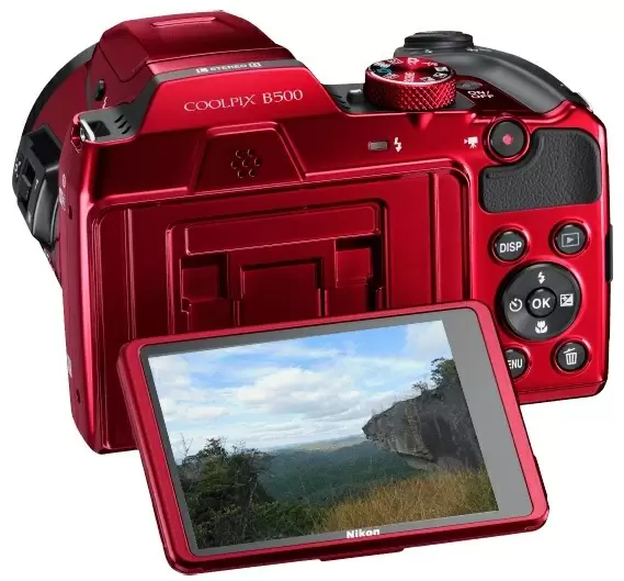 Aparat foto digital Nikon Coolpix B500, roșu