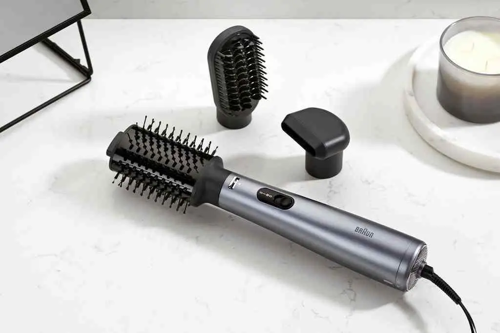 Фен-щетка Braun AS4.3, серебристый