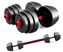 Гантель 4Play AT84 Multipower 2x10kg, черный на tehnoparc.md Гантель 4Play AT84 Multipower 2x10kg, черный