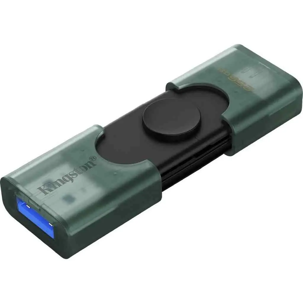 USB-флешка Kingston DataTraveler Duo, 256GB, зеленый на tehnoparc.md USB-флешка Kingston DataTraveler Duo, 256GB, зеленый