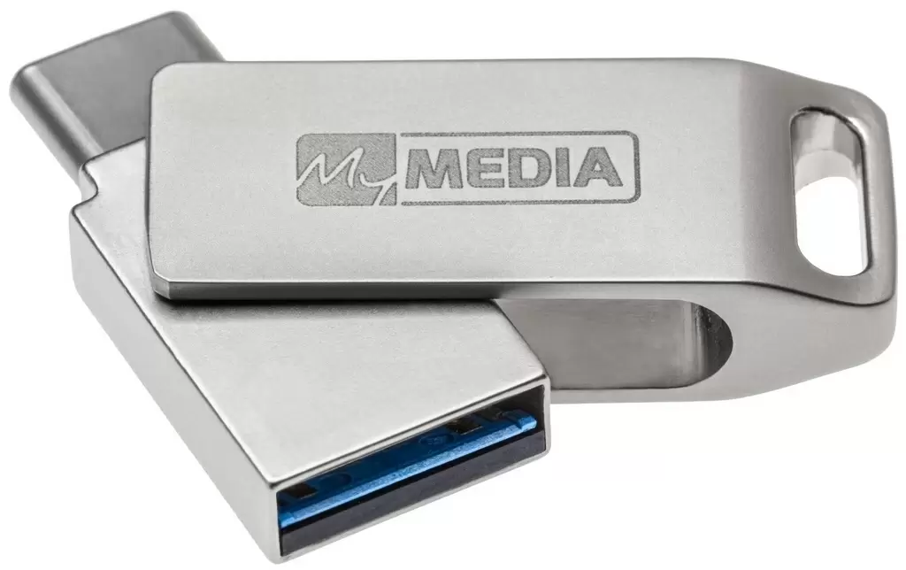 USB-флешка Verbatim MyDual USB 3.2 16ГБ, серебристый