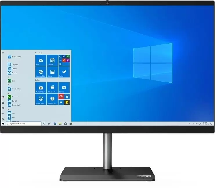 Моноблок Lenovo V30a-24IML (23.8"/FHD/Core i5-10210U/8ГБ/512ГБ/Intel UHD), черный