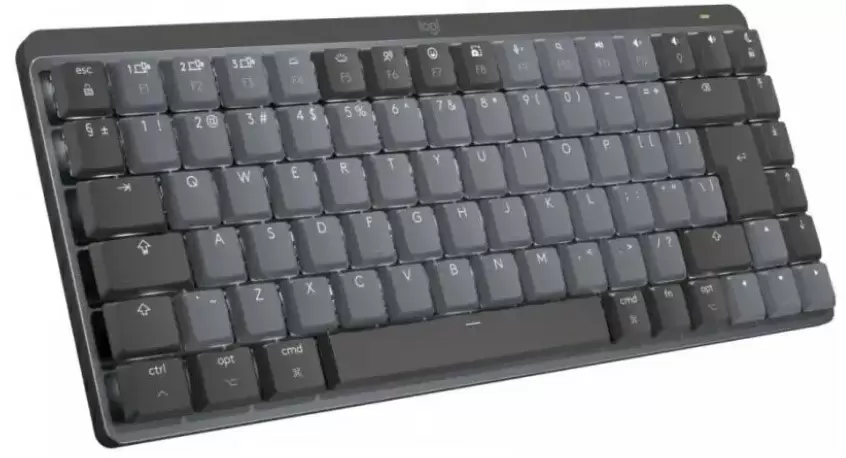 Tastatură Logitech MX Mechanical Mini, gri/negru