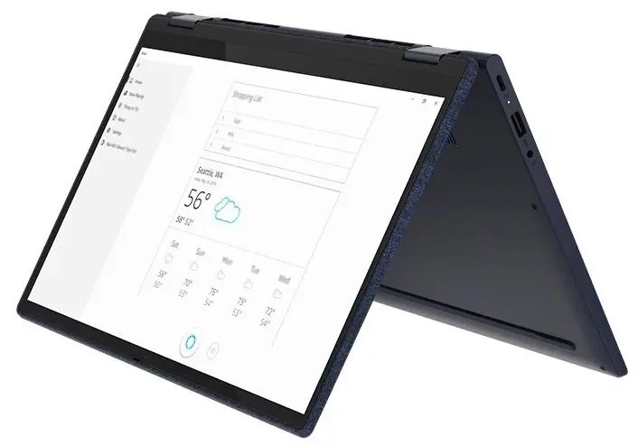 Ноутбук Lenovo Yoga C600 YG6 13ABR8 (13.3"/WUXGA/Ryzen 7 7730U/16GB/1TB/AMD Radeon/W11HE), синий