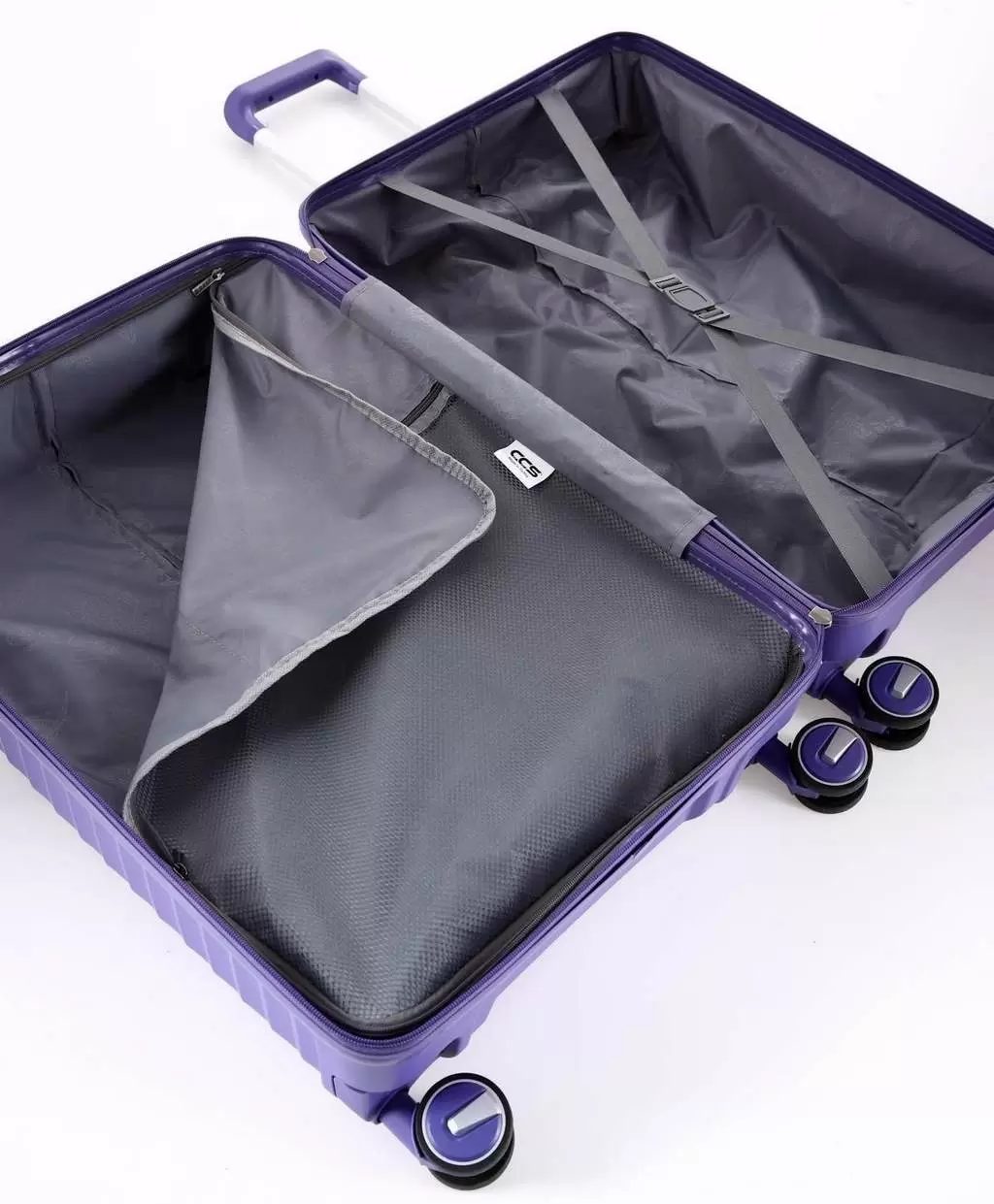 Комплект чемоданов CCS 5235 Set, фиолетовый