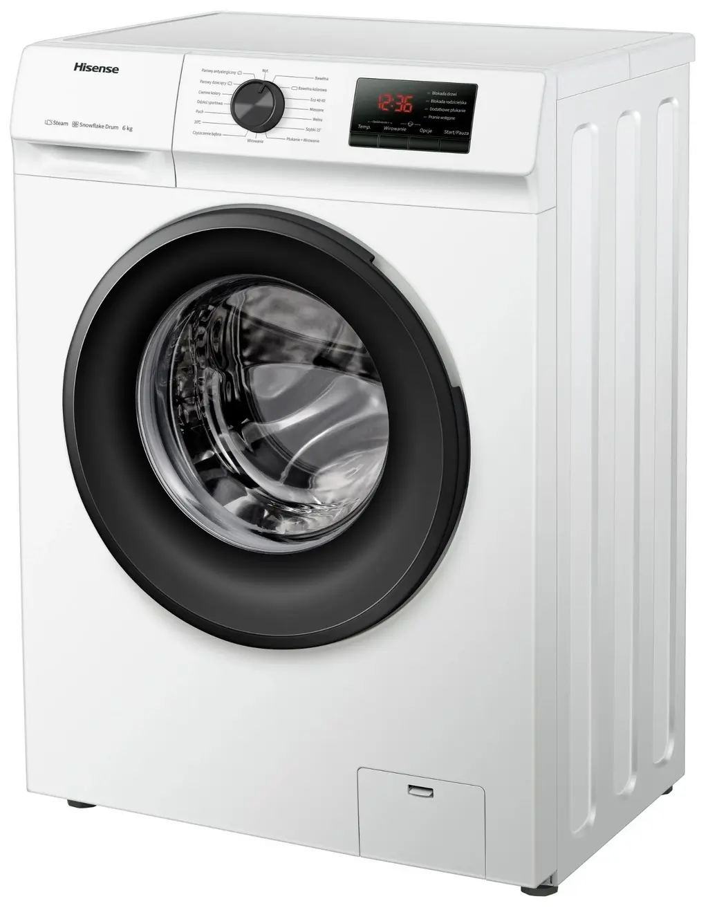 Maşină de spălat rufe Hisense WFVB6010EM, alb