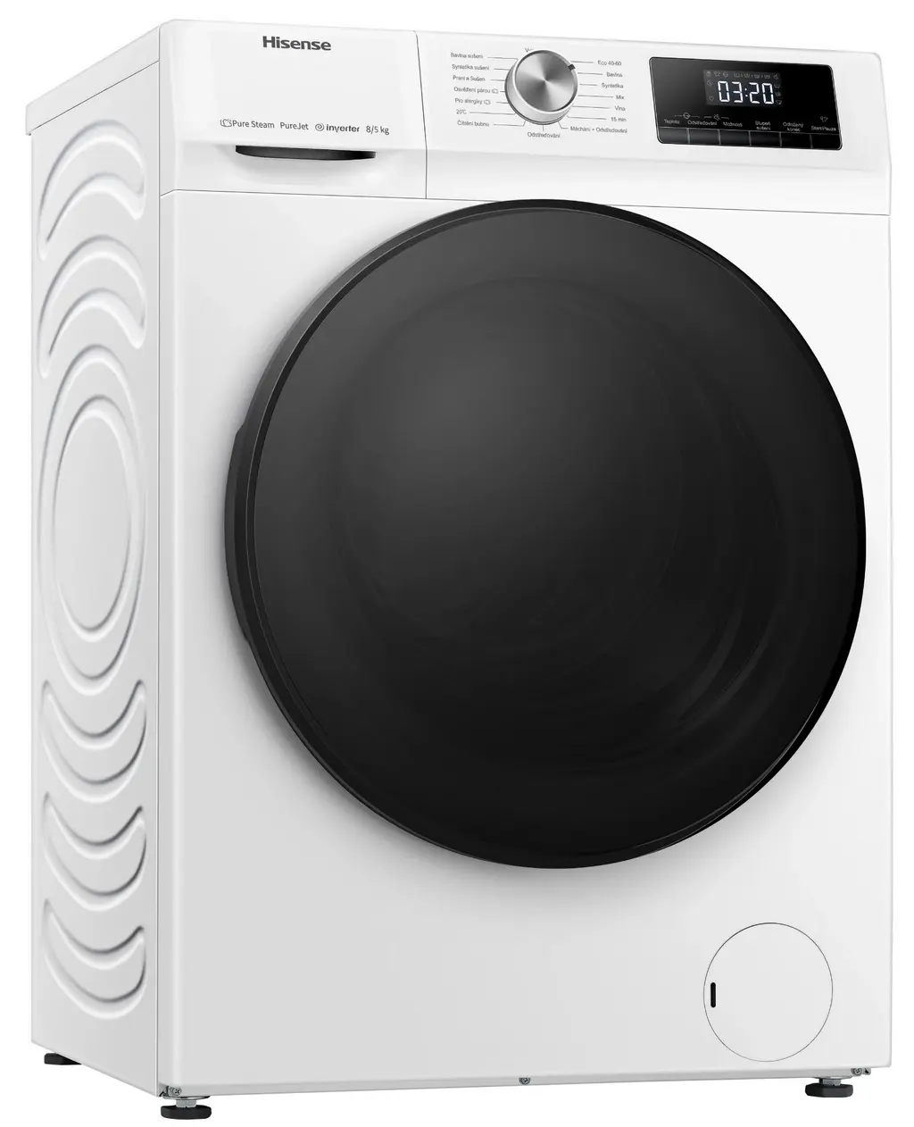 Maşină de spălat rufe Hisense WDQA9014EVJM, alb