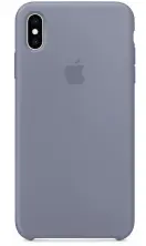 Чехол Apple iPhone XS Silicone Case, серый на tehnoparc.md Чехол Apple iPhone XS Silicone Case, серый