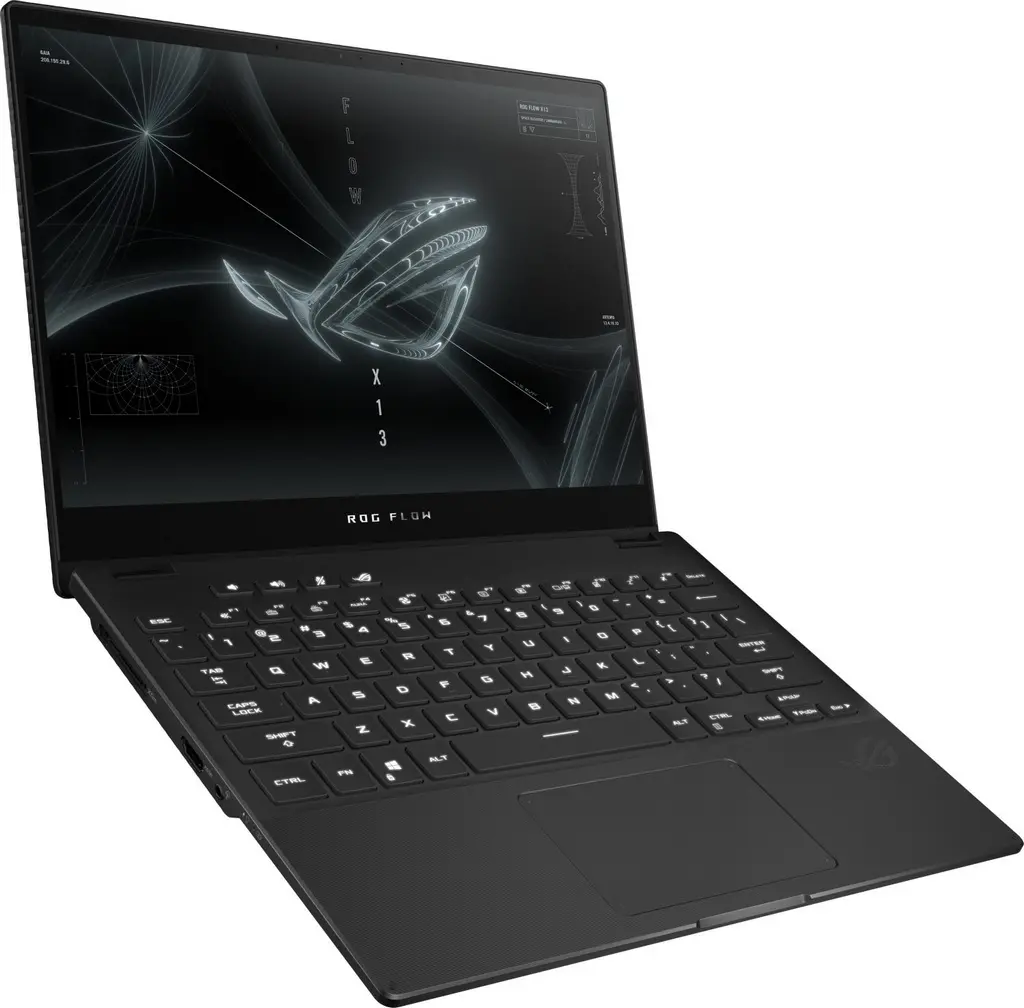 Laptop Asus ROG Flow X13 GV301QH (13.4"/WUXGA/Ryzen 9 5980HS/32GB/1TB/GeForce GTX 1650 4GB), negru