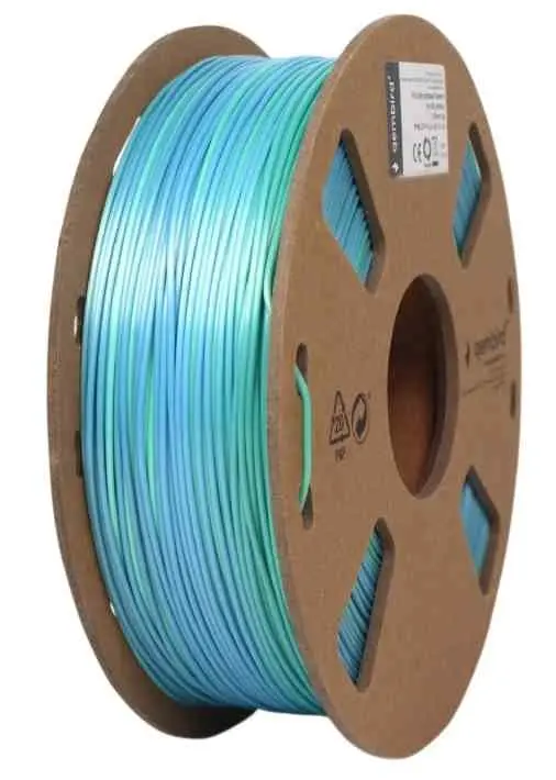 Filament pentru imprimare 3D Gembird 3DP-PLA-SK-01-BG, albastru/verde