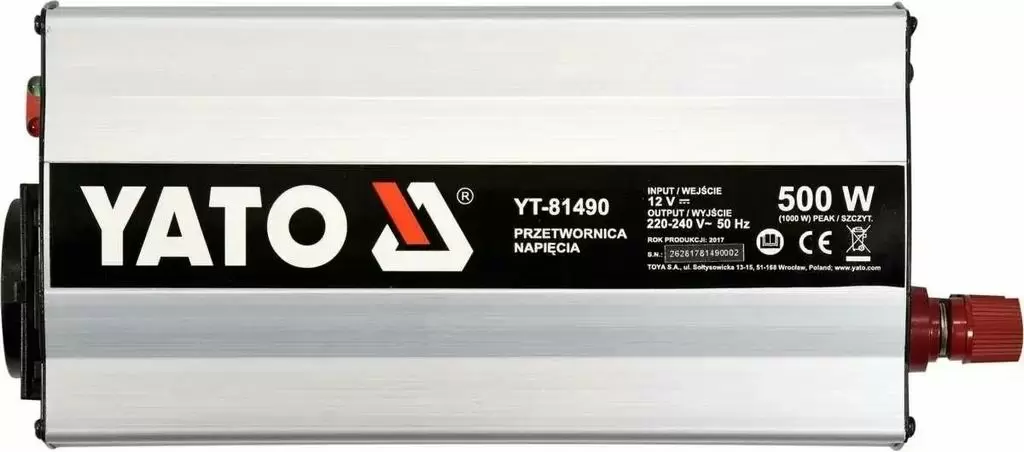 Invertor de tensiune Yato YT-81490, argintiu
