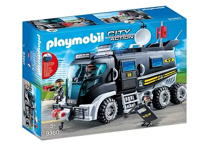 Игровой набор Playmobil Tactical Unit Truck, черный