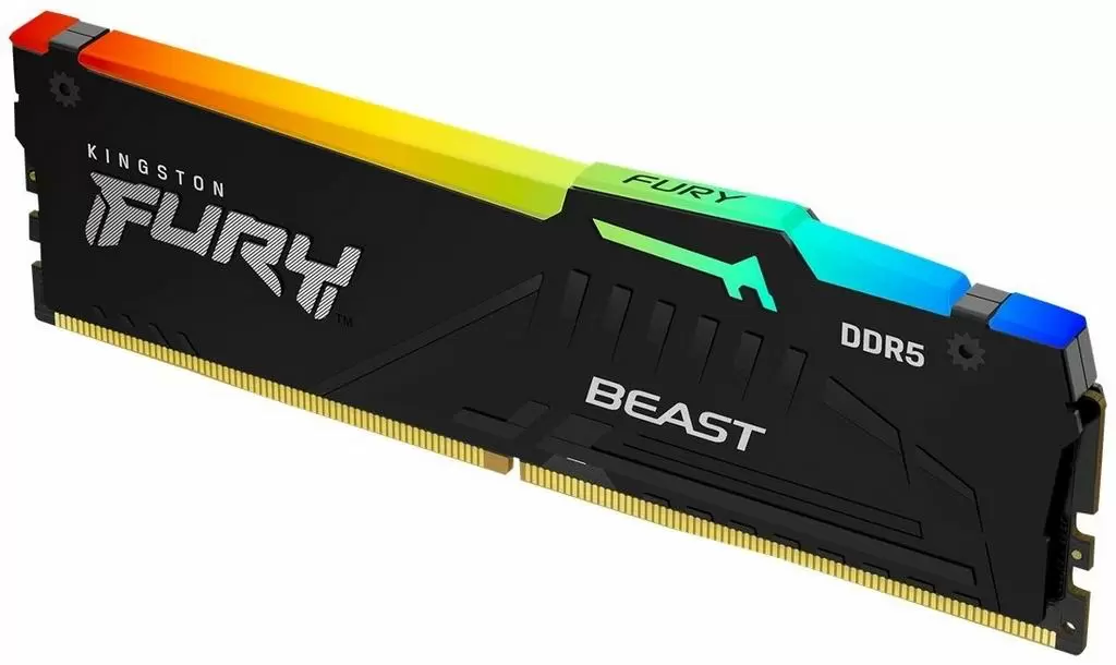 Оперативная память Kingston Fury Beast RGB 64GB (2x32GB) DDR5-5600MHz, CL36-38-38, 1.25V