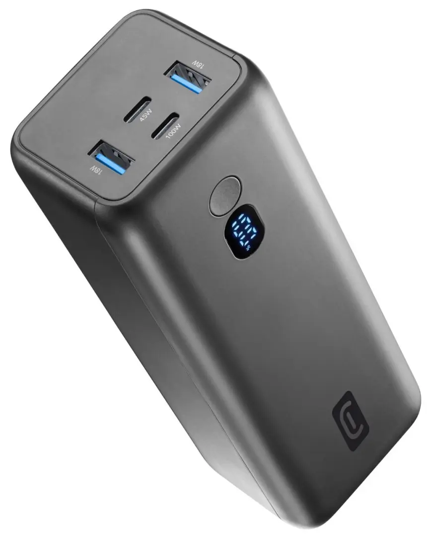 Acumulator extern CellularLine PD 100W, negru