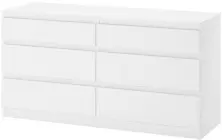 Comodă IKEA Kullen 6 sertare 140x72cm, alb