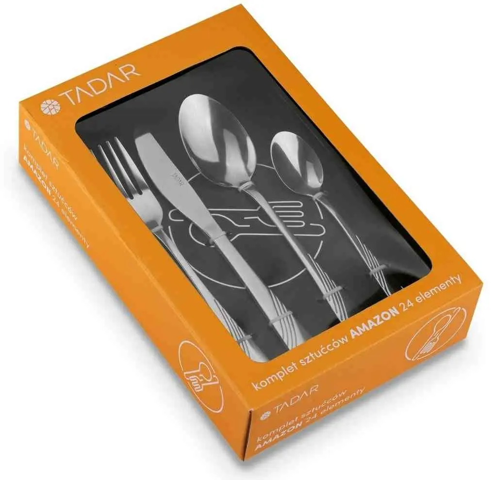 Set tacâmuri Tadar Amazon 24pcs, inox pe tehnoparc.md Set tacâmuri Tadar Amazon 24pcs, inox