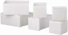 Комплект коробок для хранения IKEA Skubb, белый