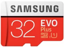 Карта памяти Samsung EVO Plus Class 10 UHS-I (U1)+SD adapter, 32GB